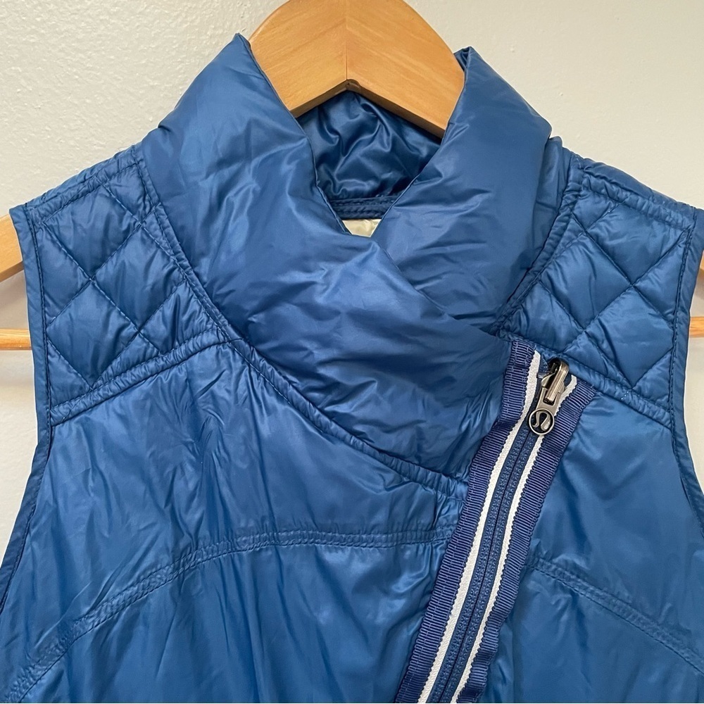 Lululemon What The Fluff Goose Down Limitless Blue Vest 4 - Picture 14 of 14